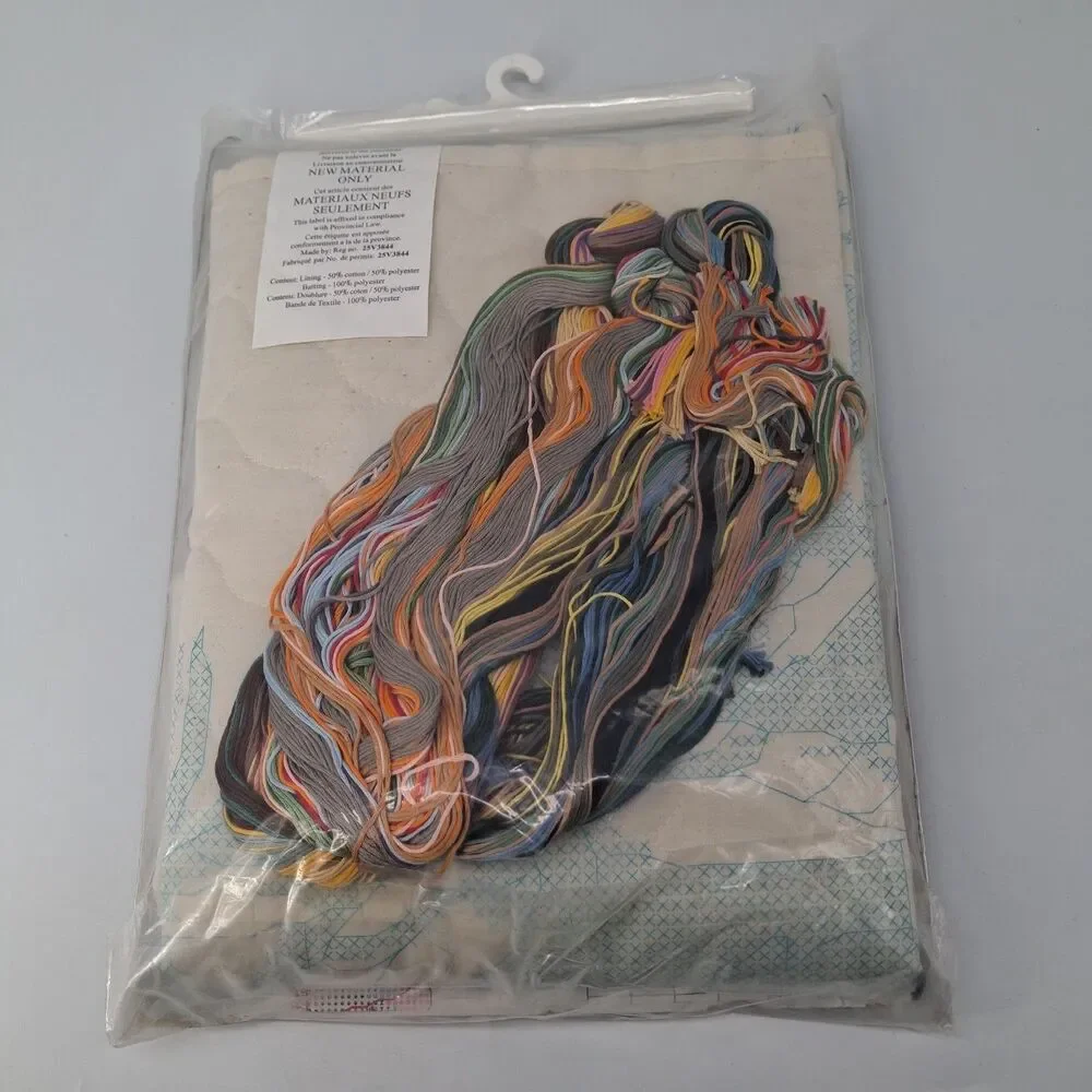 NEW Dimensions Stamped Cross Stitch Quilt Listen To Your Heart Todd Trainer 3223